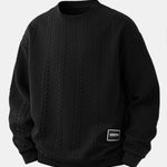 Men’s Cable-Textured Jacquard Sweatshirt — view 1