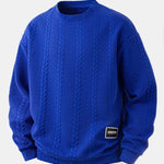 Men’s Cable-Textured Jacquard Sweatshirt — view 4