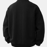 Men’s Cable-Textured Jacquard Sweatshirt — view 5
