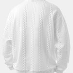 Men’s Cable-Textured Jacquard Sweatshirt — view 7