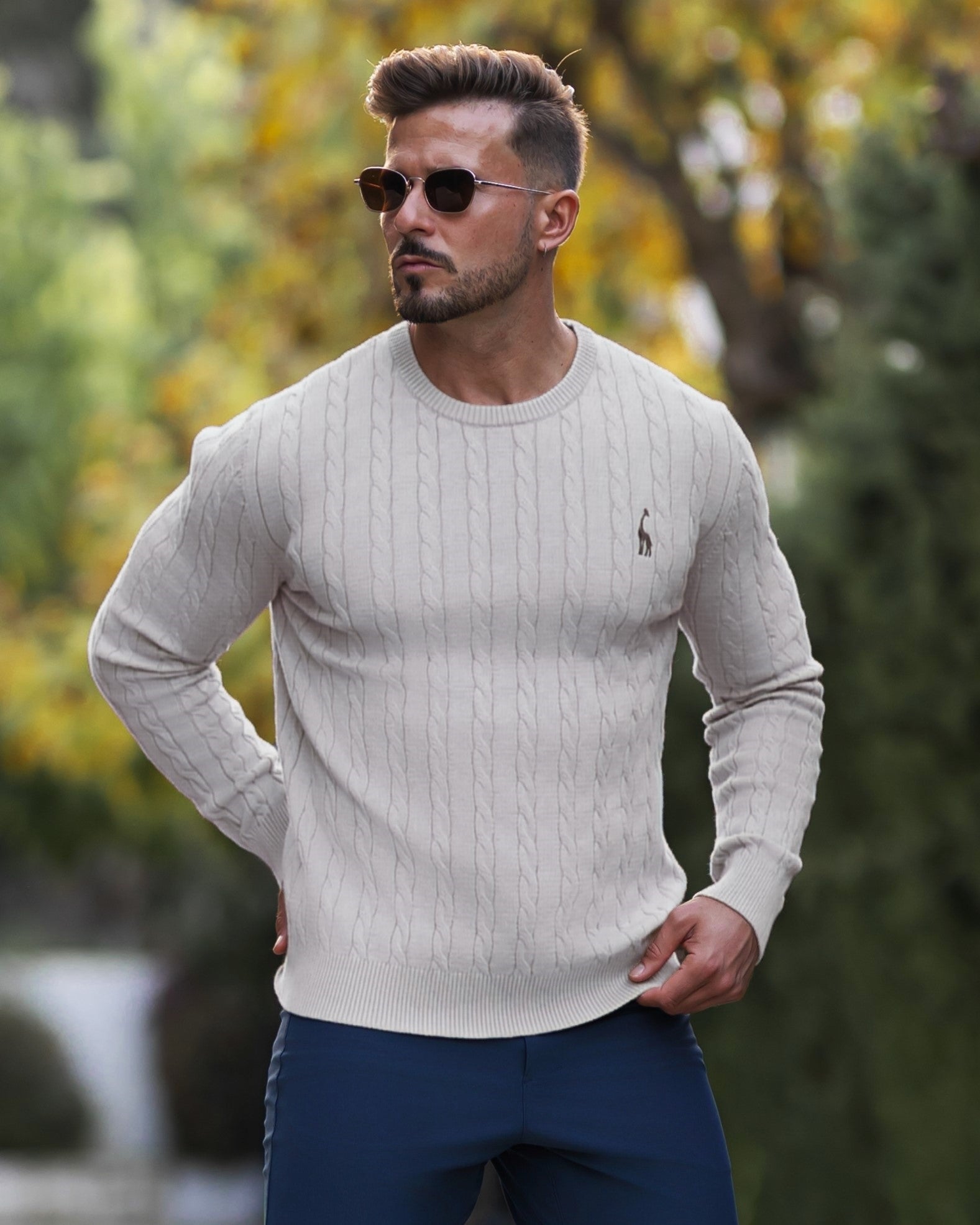 Men’s Cable-Knit Sweater — view 3