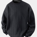 Men’s Textured Jacquard Crew-Neck Sweatshirt — view 3