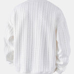 Men’s Textured Jacquard Crew-Neck Sweatshirt — view 4