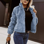 Women's Teddy-Texture Zip-Up Bomber Jacket — view 2