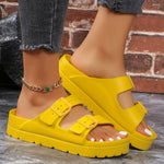 Women's Adjustable Strap Slippers with Thick Sole — view 2