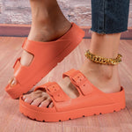 Women's Adjustable Strap Slippers with Thick Sole — view 14