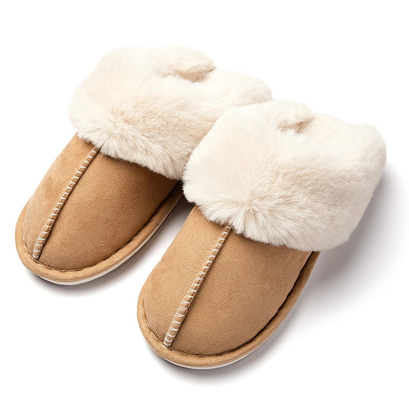 Warm-Lined Slip-On Slippers with Non-Slip Sole — view 1