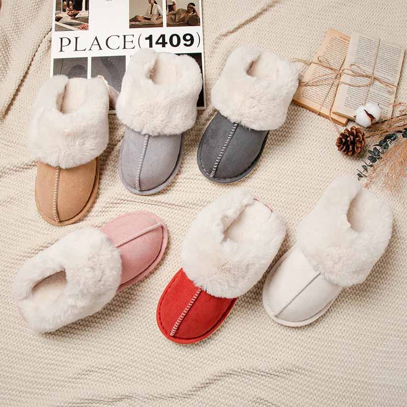 Warm-Lined Slip-On Slippers with Non-Slip Sole — view 4