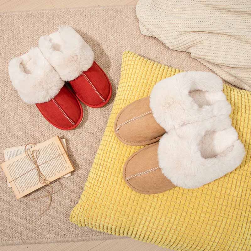Warm-Lined Slip-On Slippers with Non-Slip Sole — view 6
