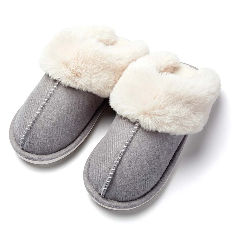 Warm-Lined Slip-On Slippers with Non-Slip Sole — view 10
