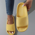 Women’s Open-Toe Slip-On Slippers with Wide Strap — view 2