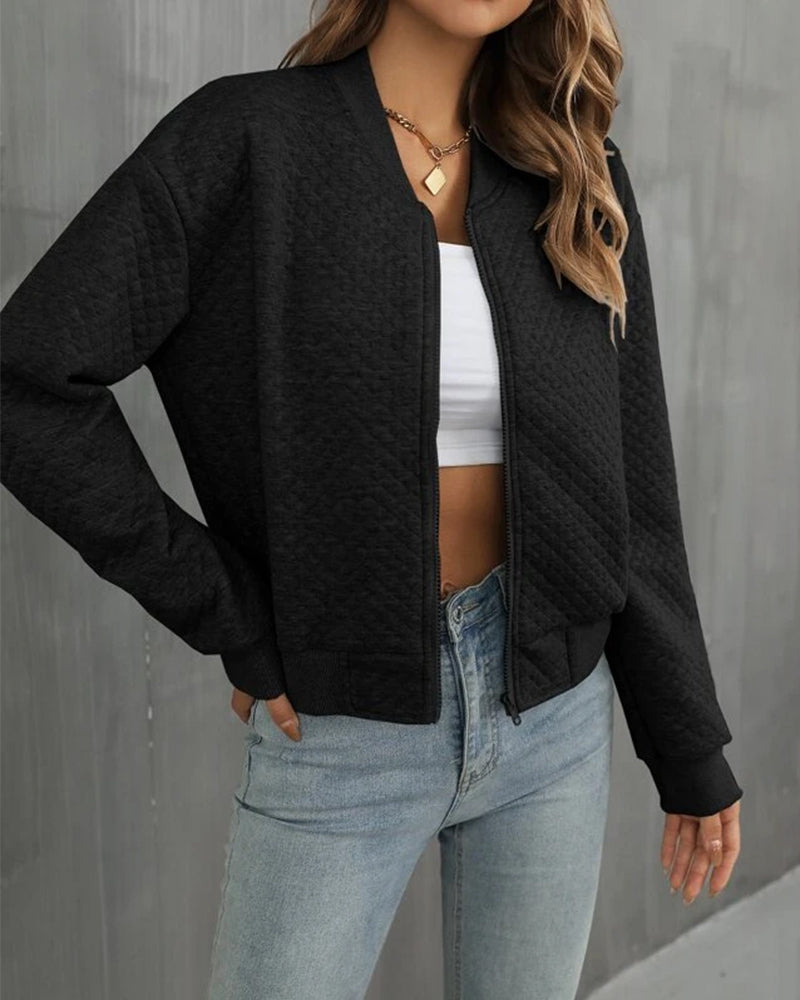 Women’s Lightweight Quilted Bomber Jacket — view 3