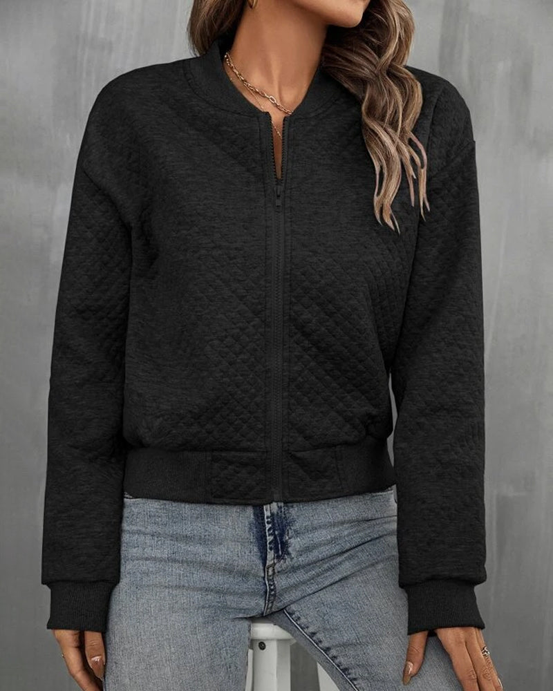 Women’s Lightweight Quilted Bomber Jacket — view 4