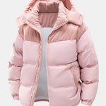 Men’s Padded Jacket with Corduroy Panels and Stand Collar — view 4