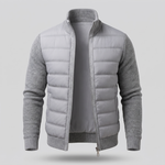 Men’s Hybrid Puffer Jacket with Knit Sleeves — view 2