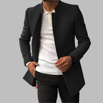 Men’s Tailored Stand-Collar Coat — view 5
