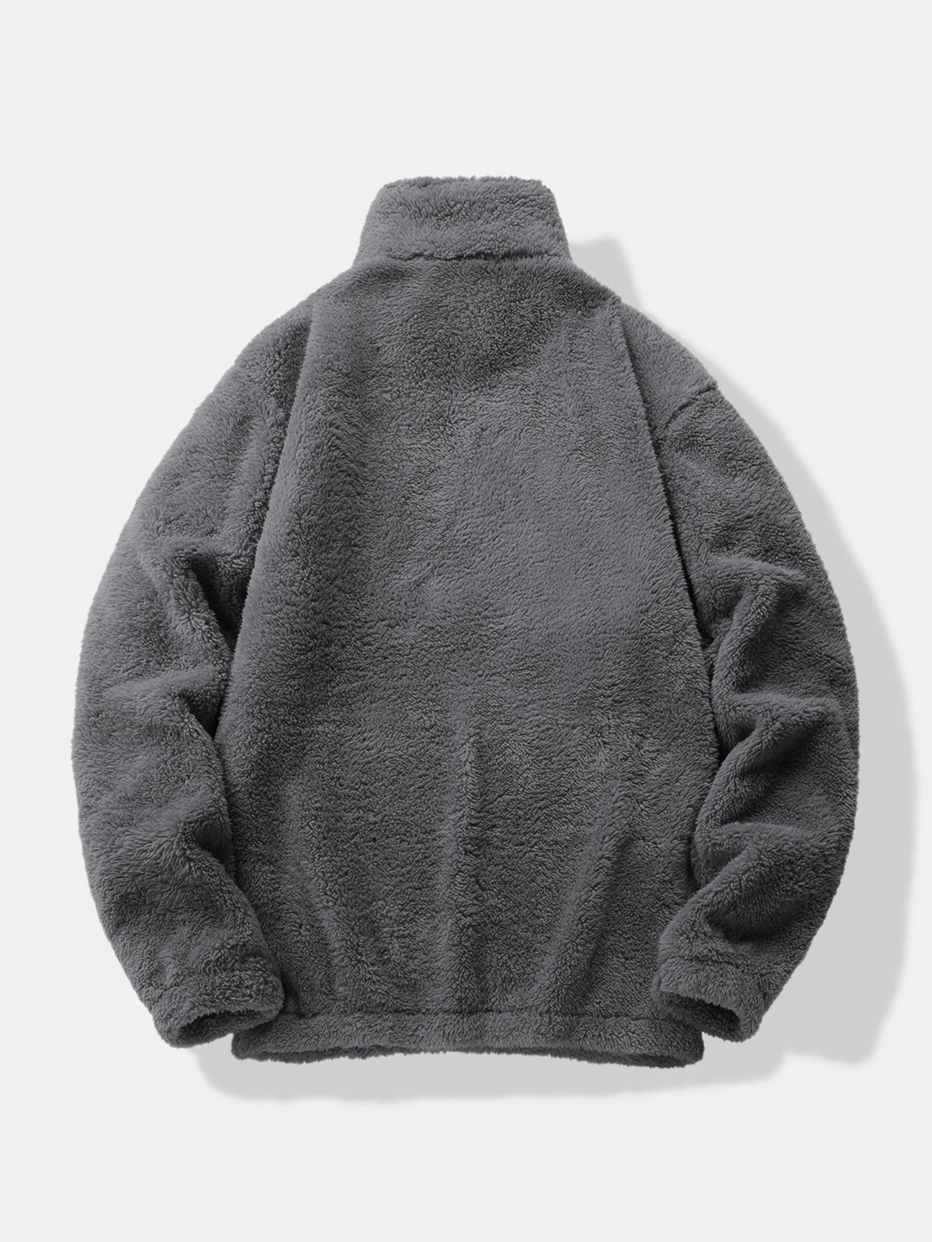 Men’s Teddy Fleece Quarter-Zip Sweatshirt with Kangaroo Pocket — view 6