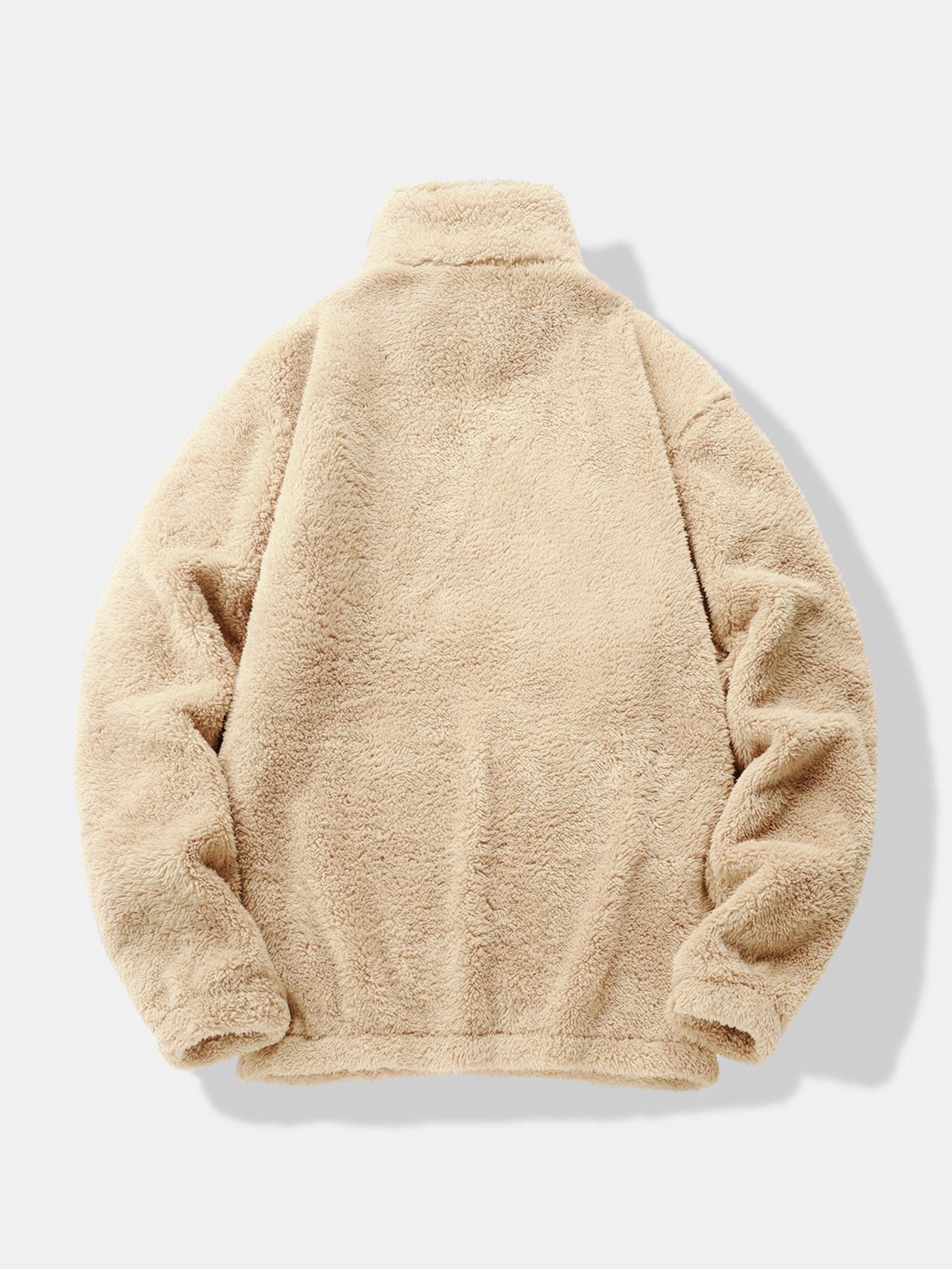 Men’s Teddy Fleece Quarter-Zip Sweatshirt with Kangaroo Pocket — view 7