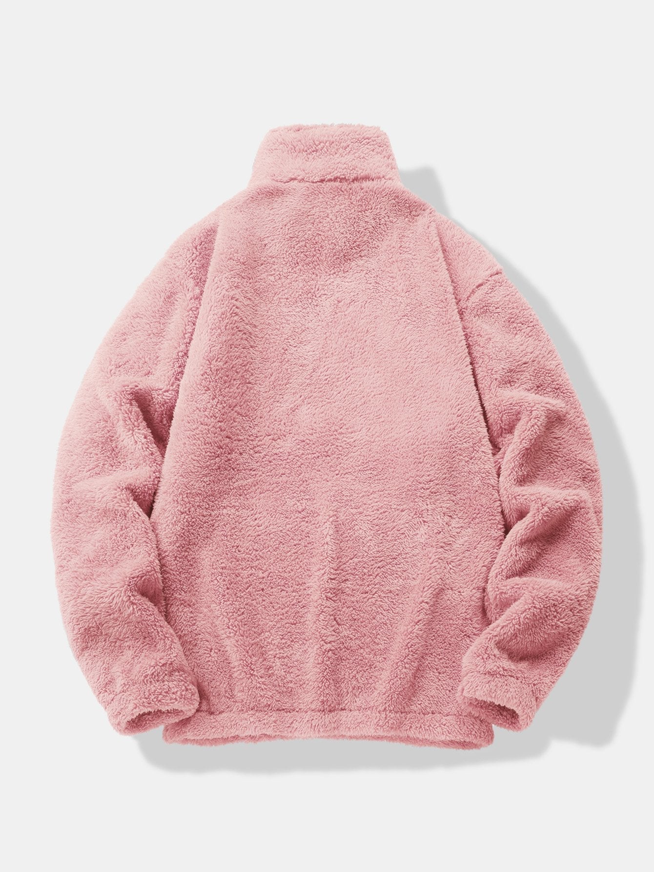 Men’s Teddy Fleece Quarter-Zip Sweatshirt with Kangaroo Pocket — view 9