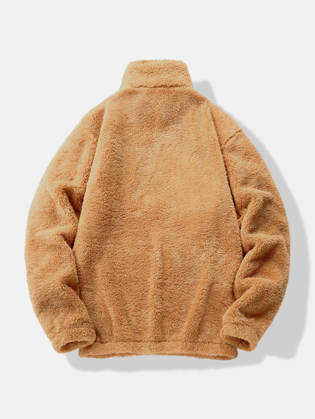 Men’s Teddy Fleece Quarter-Zip Sweatshirt with Kangaroo Pocket — view 10