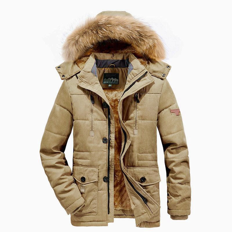 Men’s Utility Parka with Teddy Fleece Lining and Detachable Hood — view 2