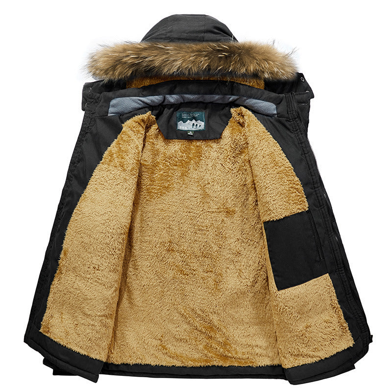 Men’s Utility Parka with Teddy Fleece Lining and Detachable Hood — view 8