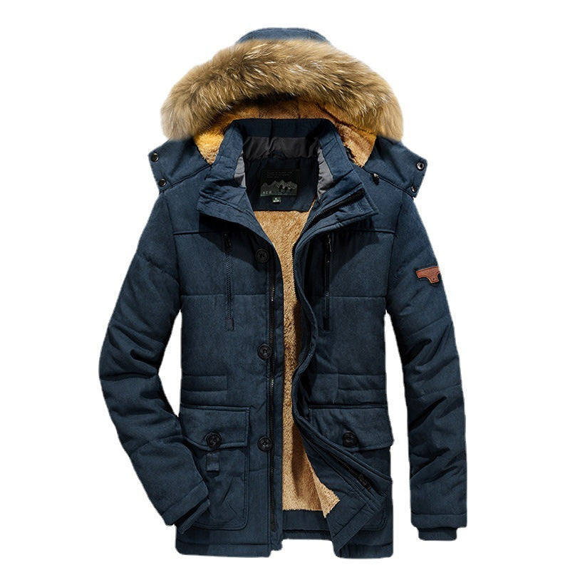 Men’s Utility Parka with Teddy Fleece Lining and Detachable Hood — view 9