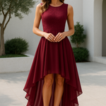 Women’s Sleeveless High-Low Evening Dress — view 1