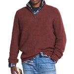 Men’s Slim-Fit Cashmere Half-Zip Sweater — view 1