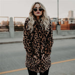 Women's Leopard Print Hooded Coat — view 1