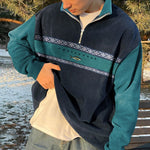 High-Collar Half-Zip Pullover — view 3
