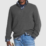 Men’s Ribbed Quarter-Zip Sweater — view 3