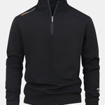 Men’s Quarter-Zip Sweatshirt with Stand Collar — view 2