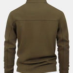 Men’s Quarter-Zip Sweatshirt with Stand Collar — view 5