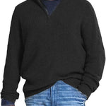 Men’s Long Quarter-Zip Sweater — view 3