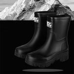 Women's Chelsea Ankle Boots with Block Heel and Patterned Sole — view 10