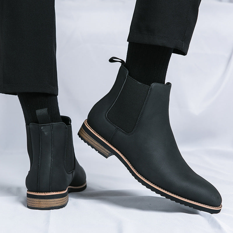 Men’s Chelsea Boots with Elasticated Side Panels — view 3